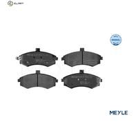 Meyle Brake Pad Set 025 240 3117/W – Front Axle with Anti-Squeak Plate for Hyundai/Kia