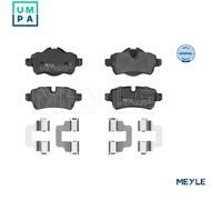 MEYLE Brake Pad Set Rear With Anti-Squeak Plate Braking System Fits Mini Clubman