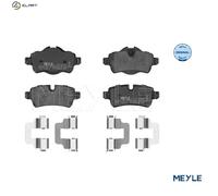 MEYLE Brake Pad Set Rear With Anti-Squeak Plate Braking System Fits Mini Clubman