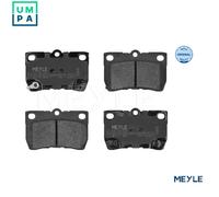 MEYLE Brake Pad Set 025 243 2317 Rear Axle for LEXUS IS II, GS, IS C