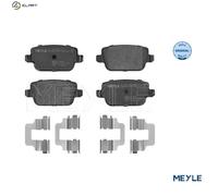 MEYLE 025 245 3715 BRAKE PAD SET DISC BRAKE Rear