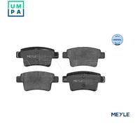 Brake pads Rear Axle 025 245 4016 MEYLE for CITROËN C4 PICASSO I MPV