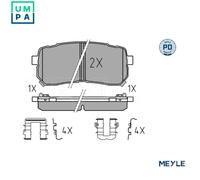 MEYLE 025 245 5915/PD Brake pad set