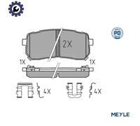 MEYLE 025 245 5915/PD Brake pad set