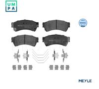 Meyle Brake Pad Set, Front Axle With anti-squeak plate 025 245 8217/W