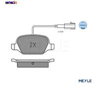 Brake pads Rear Axle 025 252 3717 MEYLE for ALFA ROMEO FIAT