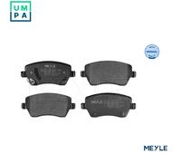 MEYLE 025 252 6117 BRAKE PAD SET DISC BRAKE Front