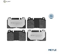 MEYLE 025 256 4316/PD Brake pad set