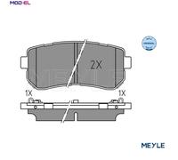 025 256 7716 MEYLE Brake Pad Set, disc brake for HYUNDAI,KIA