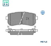 025 256 7716 MEYLE Brake Pad Set, disc brake for HYUNDAI,KIA