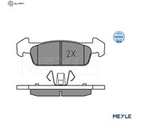 MEYLE 025 257 3817 Brake Pads Set Front for Logan Sandero Thalia Twingo