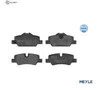 MEYLE 025 259 8016 Brake Pad Set For Disc Brake Rear Braking Fits Mini Mini