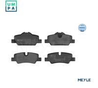 MEYLE 025 259 8016 Brake Pad Set For Disc Brake Rear Braking Fits Mini Mini