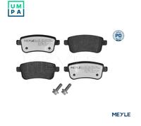 MEYLE 025 262 6317/PD Rear Brake Pad Set PREMIUM For Nissan Renault Rear Axle