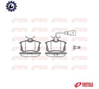 Brake pads Rear Axle 0263.02 REMSA for AUDI A4 B5 Avant