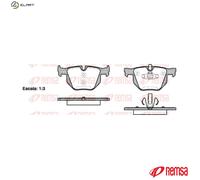 BRAKE PAD SET DISC BRAKE 0381.70 FOR BMW X1/E84/SAV/SUV N47D20C/A 2.0L 4cyl 2.5L