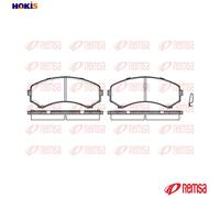 Brake pads Front Axle 0396.00 REMSA for MAZDA MITSUBISHI