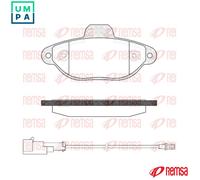 REMSA 0414.22 Brake pad set