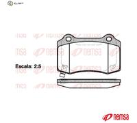 REMSA 0434.54 Brake pad set