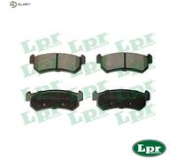 LPR 05P1199 Brake pad set