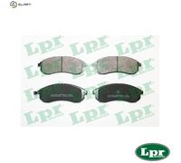 LPR 05P1334 Brake pad set