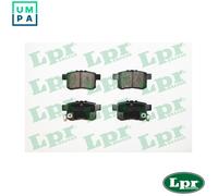 LPR 05P1569 Brake Pad Set, disc brake for HONDA