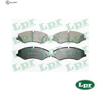 LPR 05P1600 Brake pad set