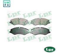 LPR 05P1600 Brake pad set