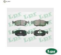LPR 05P1654 Brake pad set