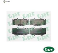 LPR 05P1682 Brake pad set