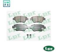 LPR Brakes Brake Pad Set 05P1815 - Disc Brake for Opel/Vauxhall Adam