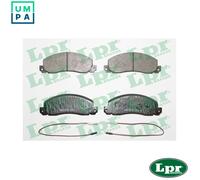 LPR 05P278 Brake pad set