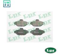 LPR Brakes Brake Pad Set 05P464 - Disc Brake for FIAT Punto, Seicento, Lancia