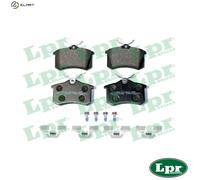 LPR 05P634K Brake pad set