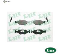 LPR 05P680 Brake pad set