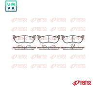 BRAKE PAD SET DISC BRAKE 0628.75 FOR JEEP WRANGLER/II/TJ/Mk WAGONEER CHEROKEE