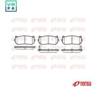 Brake pads Rear Axle 0649.02 REMSA for KIA CLARUS SHUMA Saloon SHUMA I SHUMA II