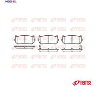 Brake pads Rear Axle 0649.02 REMSA for KIA CLARUS SHUMA Saloon SHUMA I SHUMA II