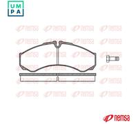 REMSA 0651.10 Brake pad set