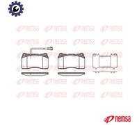 BRAKE PAD SET DISC BRAKE 0666.51 FOR ALFA ROMEO 844A2.000 939B4.000 2.0L 4cyl
