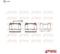 REMSA 0666.51 Brake pad set