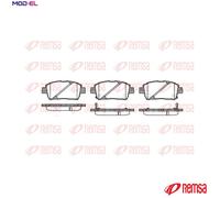 REMSA 0740.02 Brake pad set