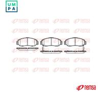 REMSA 0747.12 Brake pad set