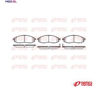 REMSA 0748.02 Brake pad set