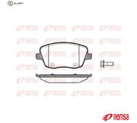 Remsa Disc Brake Pad Set 0775.00 - Front Axle - for VW Polo Classic, SEAT, Skoda