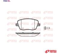 Remsa Disc Brake Pad Set 0775.00 - Front Axle - for VW Polo Classic, SEAT, Skoda
