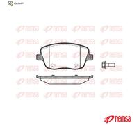 Remsa Disc Brake Pad Set 0775.00 - Front Axle - for VW Polo Classic, SEAT, Skoda