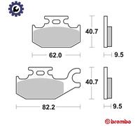 Brembo Brake Pads Sintered Off-Road 07GR49SD Fits Suzuki UX 125 2008-2014