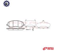 REMSA 0804.31 Brake pad set