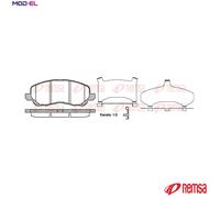 REMSA 0804.31 Brake pad set